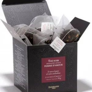 THÉ POMME D'AMOUR- 25 SACHETS CRISTAL | Dammann Frères